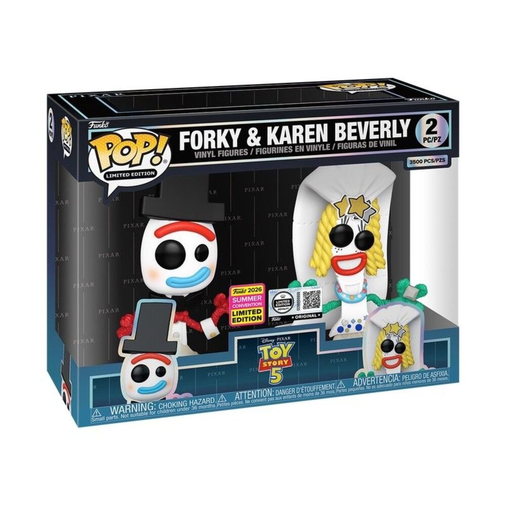 Funko Pop! Limited Edition Forky & Karen Beverly 2-Pack Toy Story 5 SDCC 2026